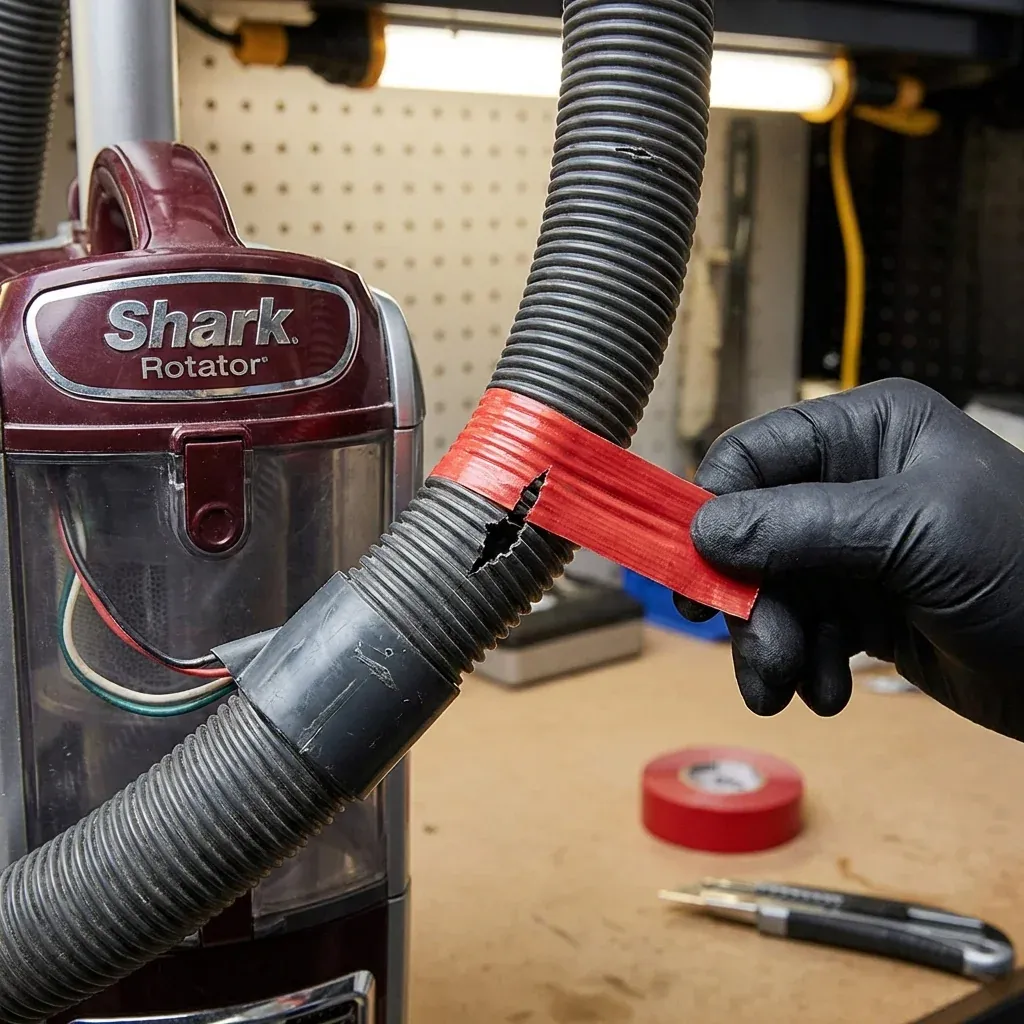 Inspecting a Shark Rotator hose for leaks